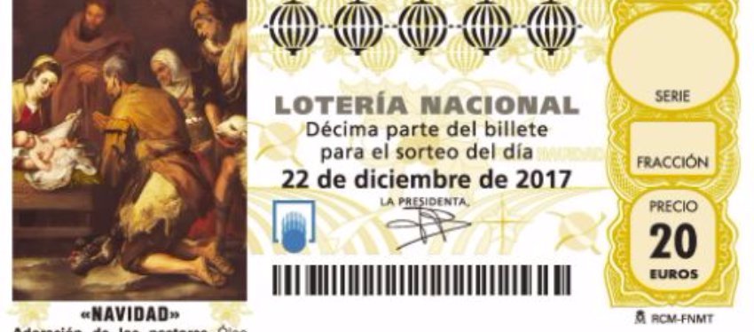 Spanish lotterly - tenth of a share of a ticket