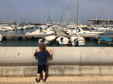 Children during their Child&Parent Spanish course in Dénia.