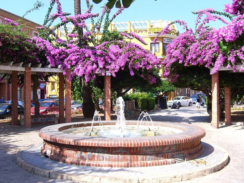 Fontain in the center of Denia in Spain