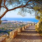 View from the mountain in Denia, Spain