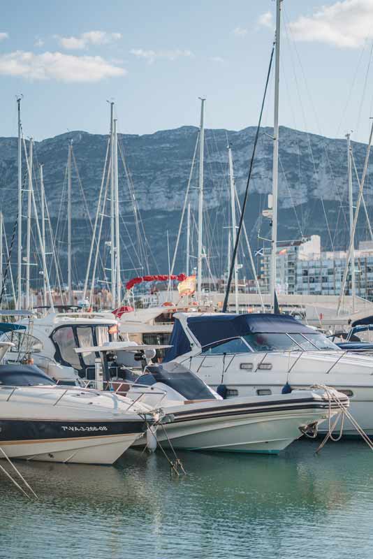 Port of Denia where spanish courses in spain with accommodation take place