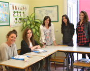 Students in an intensive spanish course