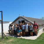 chool group in a barraca in Valencia, Spain, in the Albufera