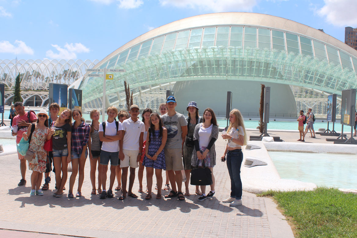 School group in Valencia, Spain