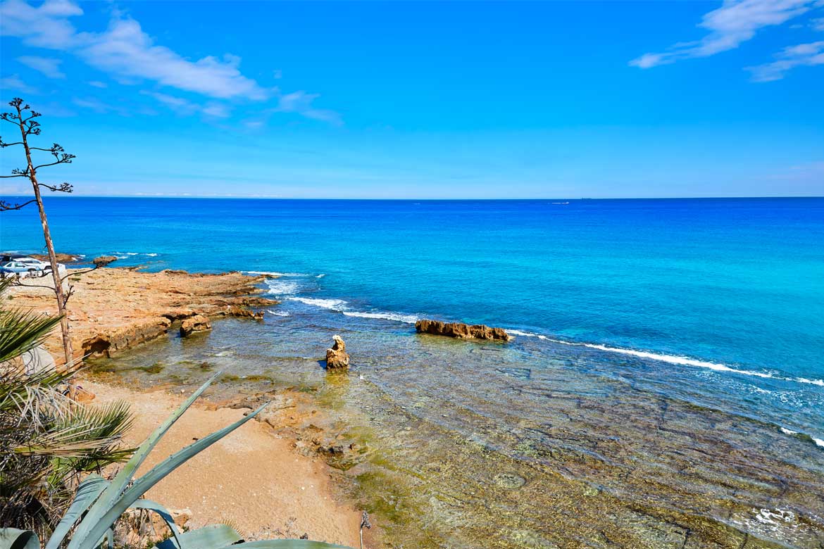 Las Rotas Beach in Denia in Spain