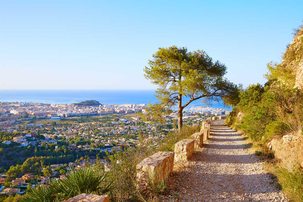 Path on the Montgó in Denia, Spain