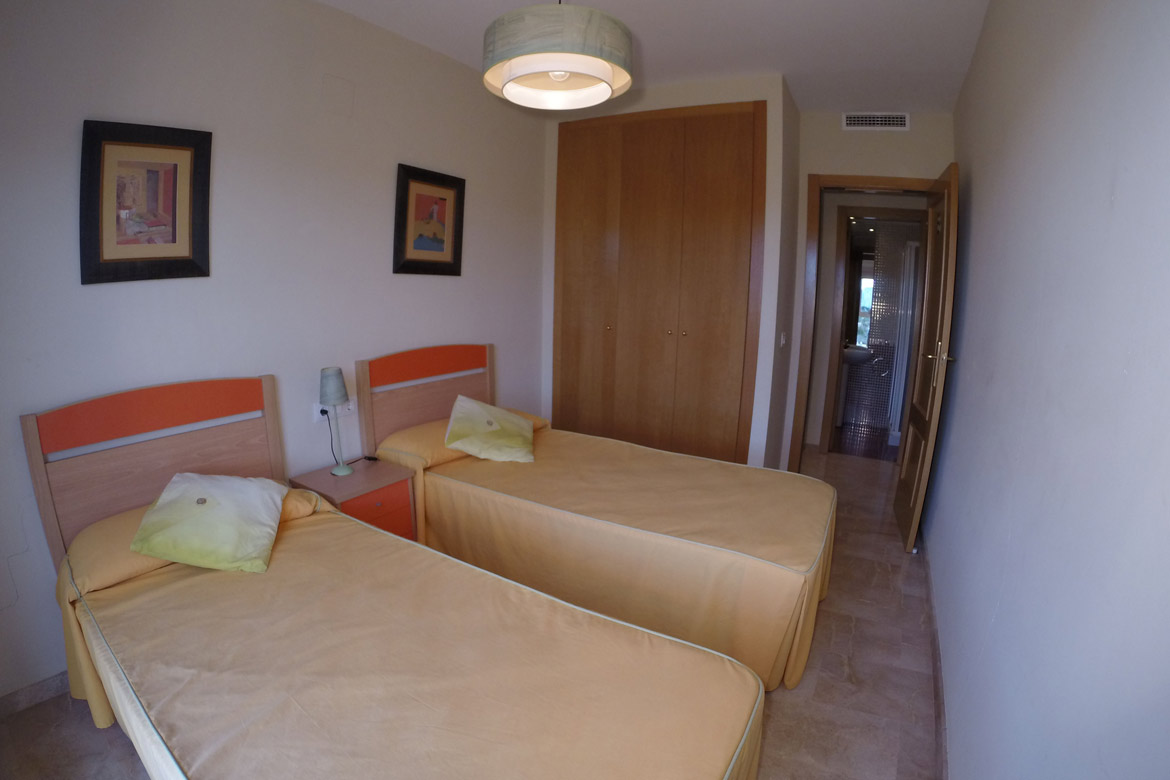 Bedroom of the private apartment in Denia