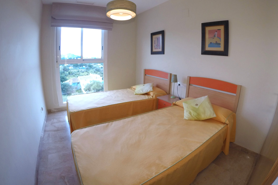 Bedroom of the private apartment in Denia