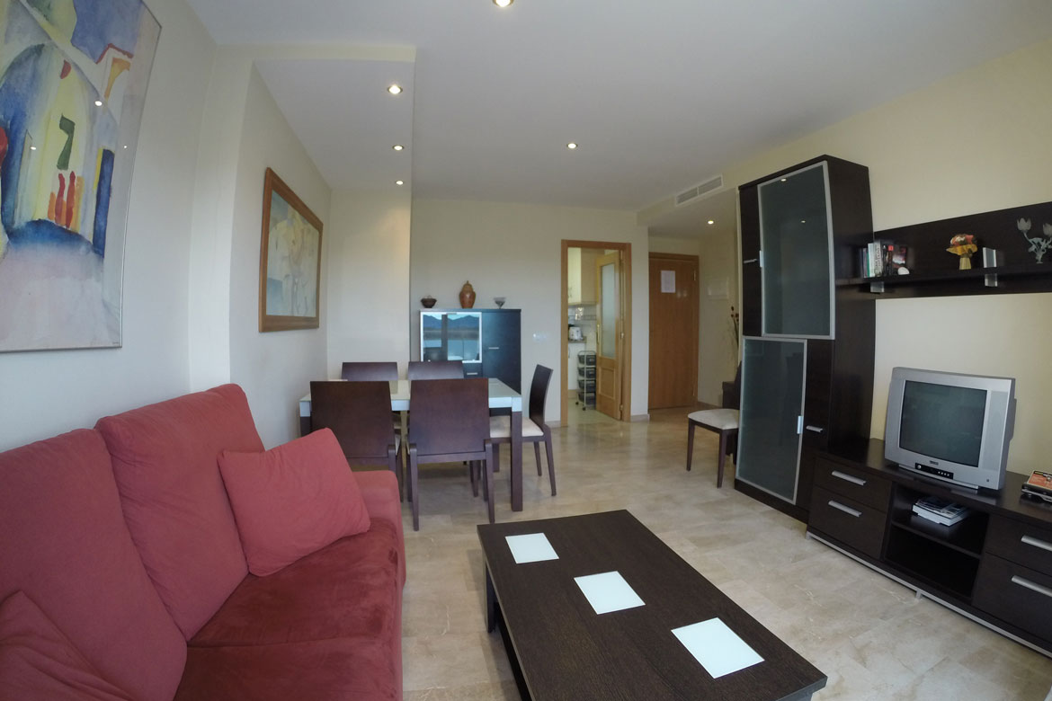 Living room of the private apartment in Denia