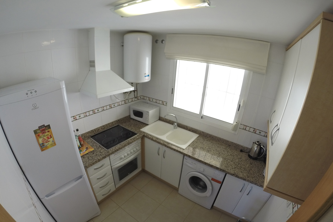 Kitchen of the private apartment in Denia