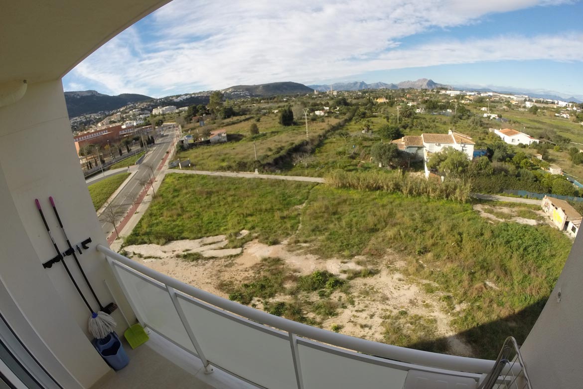 Views of the private apartment in Denia