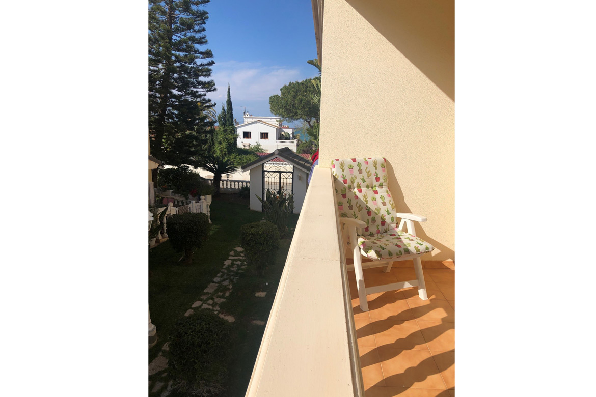 Balcony of Marina Azul beach apartment in Denia