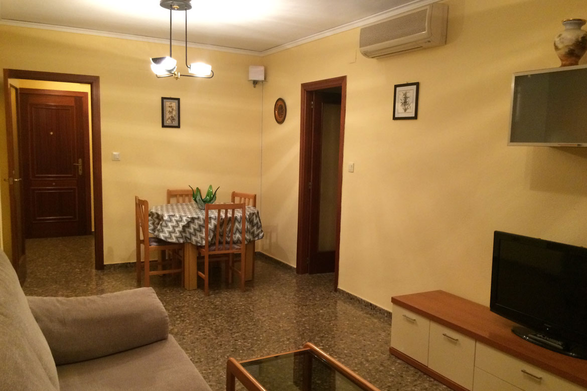 Living room of the private apartment in Denia