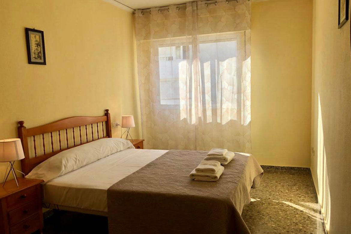 Bedroom of the private apartment in Denia