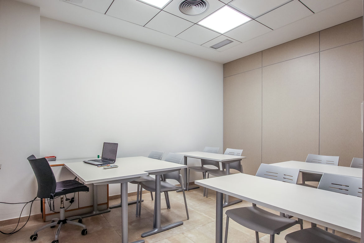 Classroom of the school of Spanish TLCdénia in Spain, in Denia