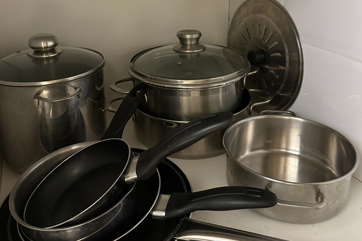 Cucina dell'appartamento sulla spiaggia a Denia