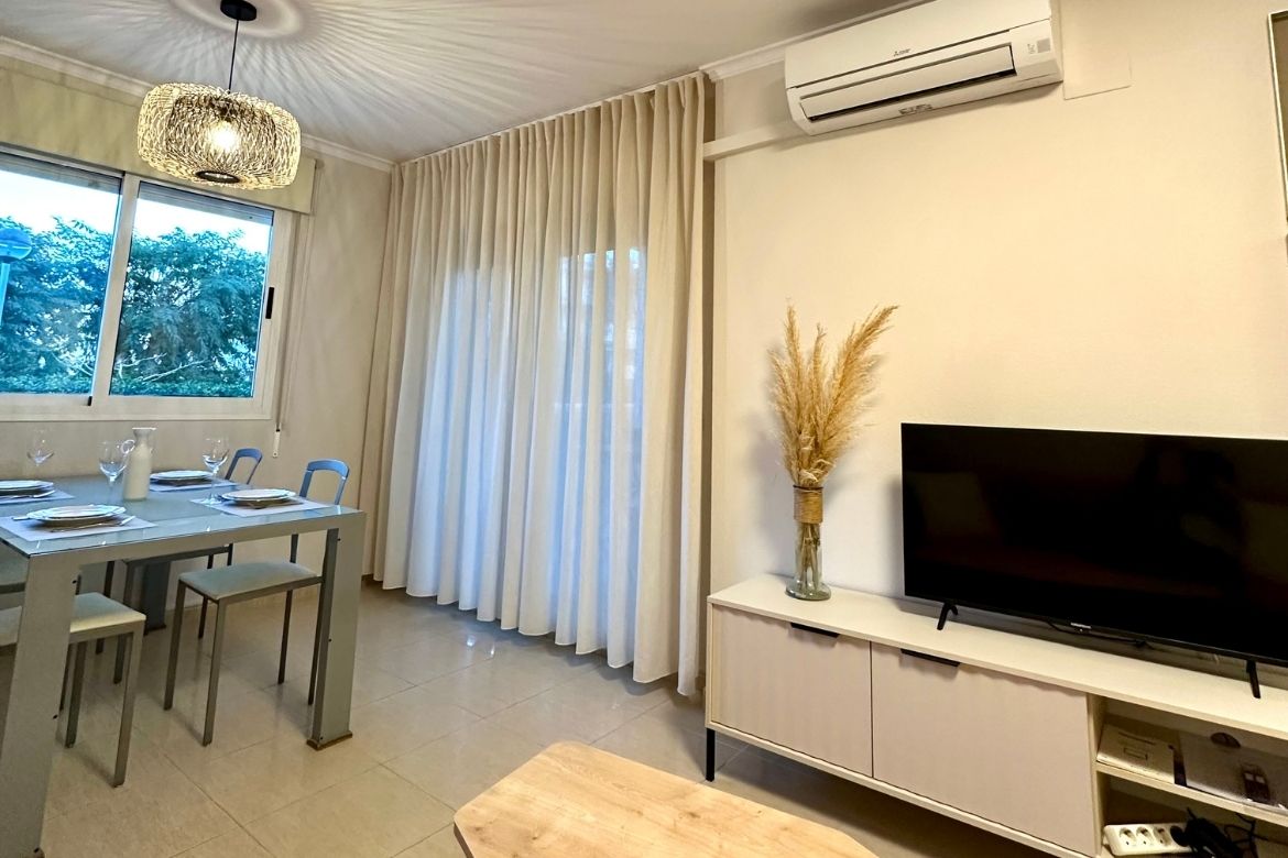 Living room of the beach apartment in Denia