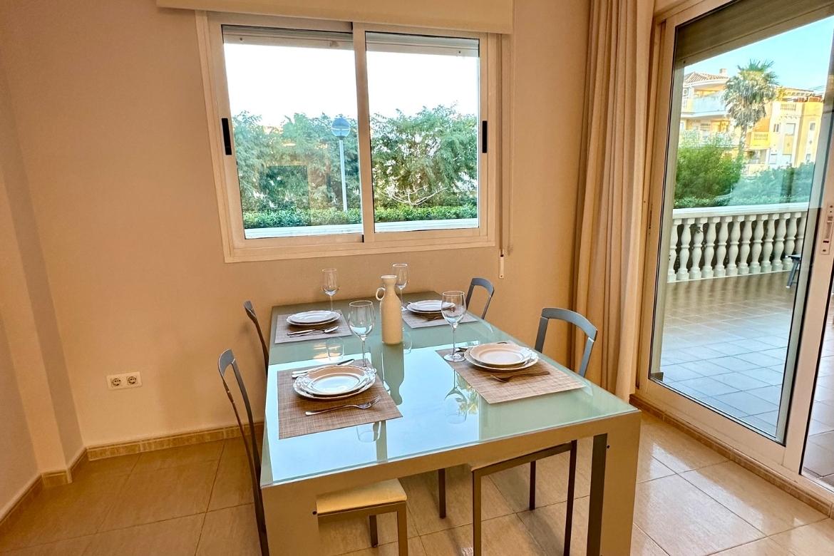 Living room of the beach apartment in Denia