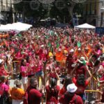 Summer local parties in Denia, in Spain
