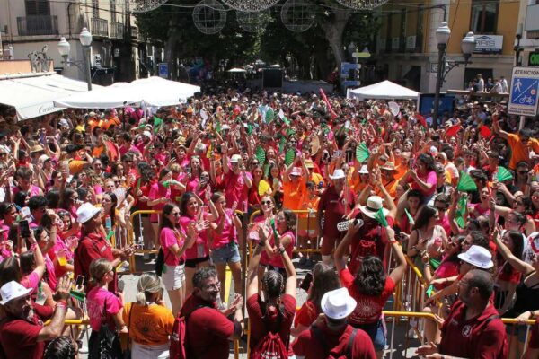 Summer local parties in Denia, in Spain
