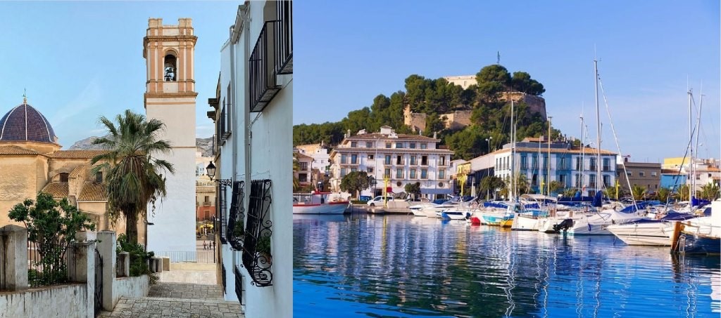 Denia ciudad costera en la Costa Blanca