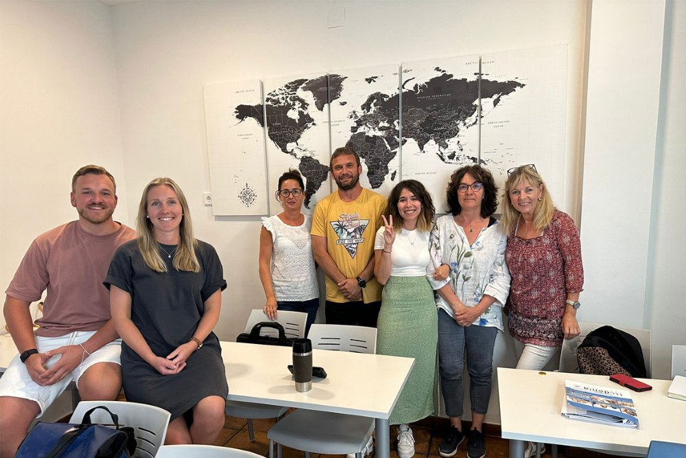 International students learning spanish in Spain with a student visa