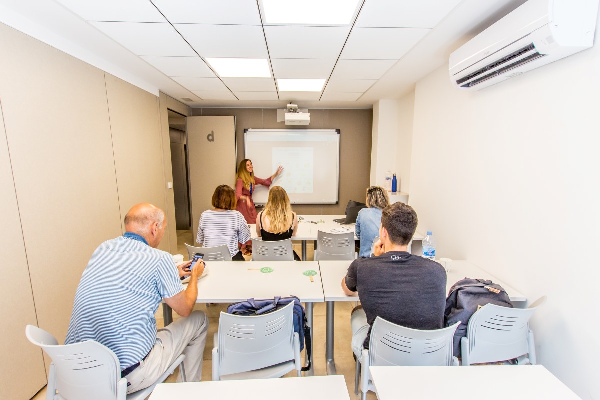 students studying Spanish in Denia Spain language school