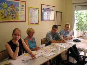 Parents during their Spanish intensvie courses